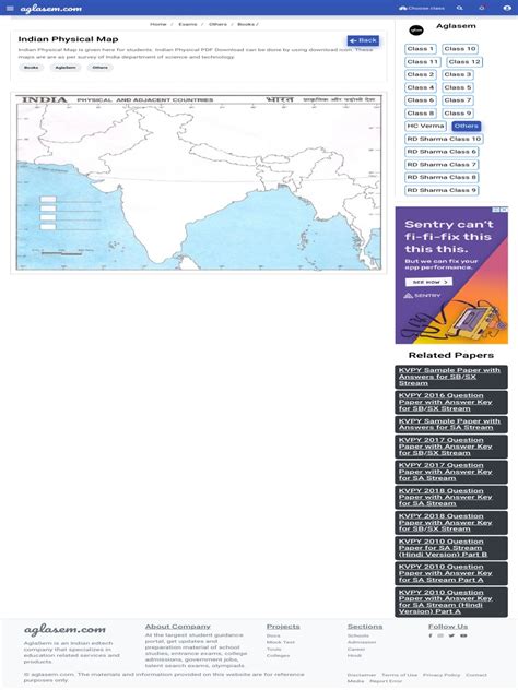 Indian Physical Map | PDF