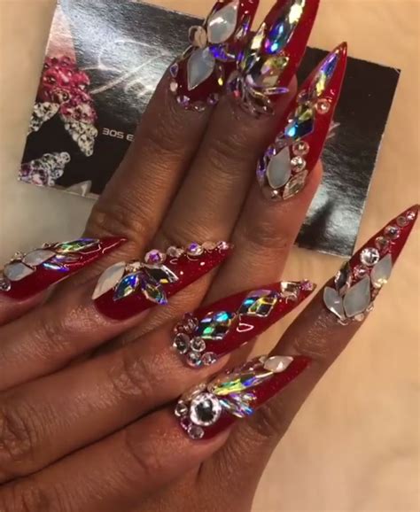 cardi b acrylic nails