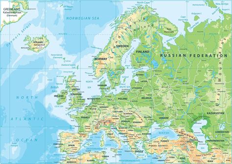Image result for Basic Map of Europe