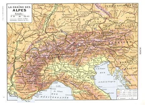 The Alps Mountains Map