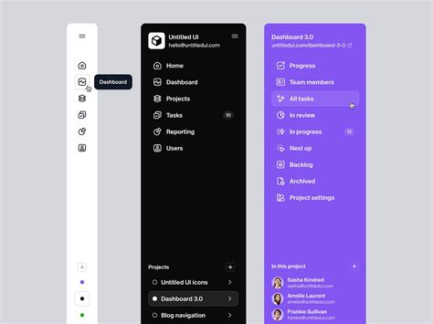 Image result for Side Navigation Menu Templates