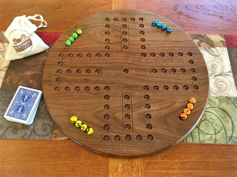 Wooden board game with marbles online