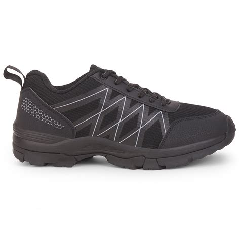 Buy Leap7x Black Lace-Up Trekking Shoes For Men MOUNTAIN2E