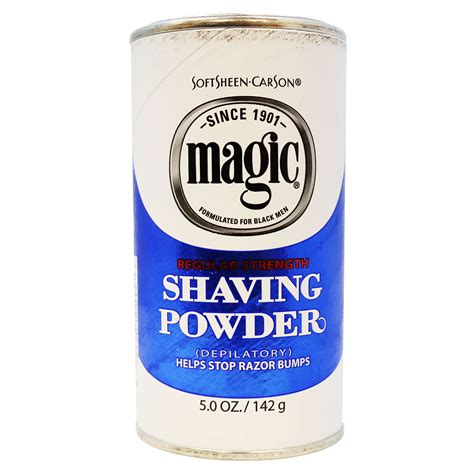 Magic Razorless Shaving Powder Regular Strength 5 Oz., Helps Stop Razor ...