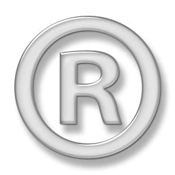 Registered Symbol White