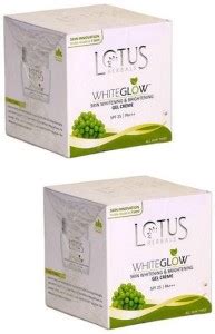 LOTUS Whiteglow Skin Whitening & Brightening Gel Cream SPF 25 (Pack of ...