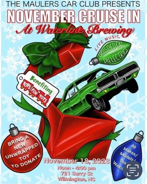 Maulers Cruise In - Toys for Tots, Waterline Brewing Company ...