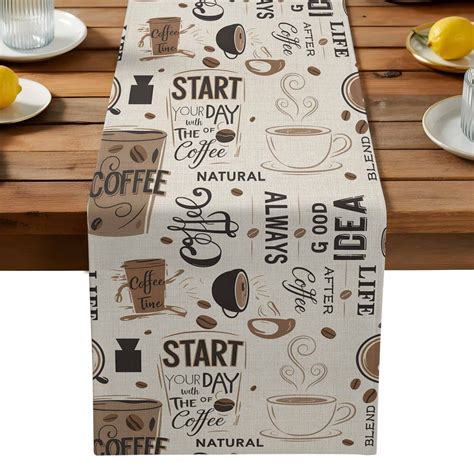 Image result for Coffee Cup Table Runner Patterns