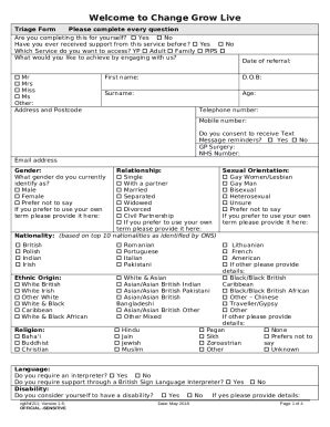 Change Grow Live Doc Template | pdfFiller