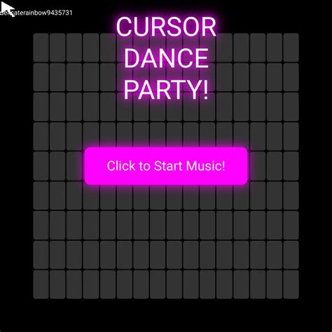 Cursor Dance Party