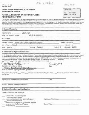 National Register Forms Template - Virginia Department Of Historic ...