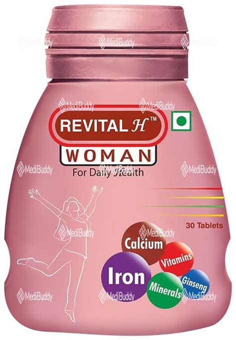 Revital H for Woman Tablet with Multivitamins, Calcium, Zinc & Natural ...