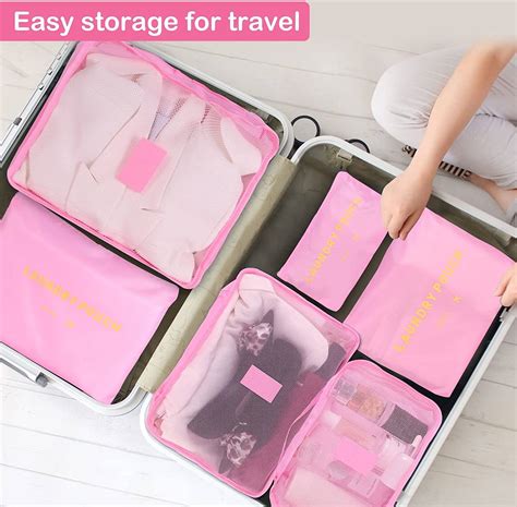 Sky Touch Set Travel Luggage Organizer, Packing Cubes, Set Storage Bag ...