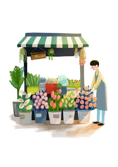 Flower Shop Cartoon 的图像结果