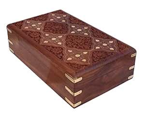 ZYNTIX Handmade Jewellery Box for Women Wooden Jewel Organizer Hand ...