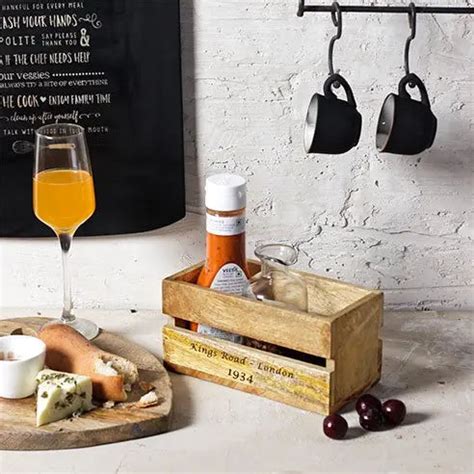 Natural Wooden Utility Holder online - kitchen storage racks - Fabuliv