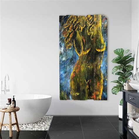 Kristy Chettle - 'Eve' Large Nude Woman Figurative Contemporary Oil On Wood by Kristy For Sale ...