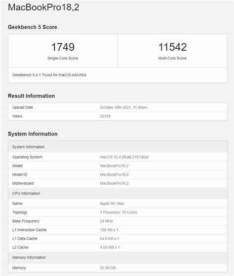 MacBook Pro M1 Max first benchmarks allegedly leak — here's the results | Tom's Guide