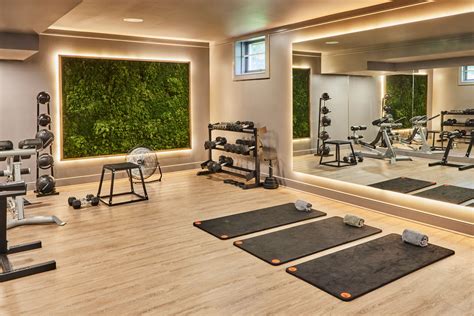 Home Gym Decorating Ideas With Glass Door