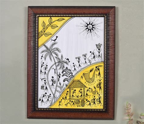 Modern Warli Painting On Wall