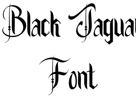 Black Jaguar Font | DafontStyle