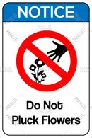 Housing Society Do not Pluck flowers signage | Housing Society Do not ...