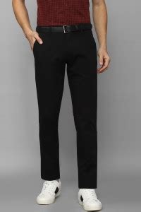 Louis Philippe Sport Tapered Men Black Trousers - Buy Louis Philippe ...