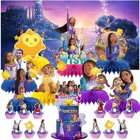 Wish Movie Party Supplies Honeycomb Centerpieces Table Toppers Backdrop ...