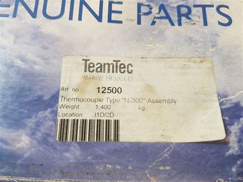 Teamtec 12500 Thermocouple Type N-300 Assembly – Aeliya Marine Tech
