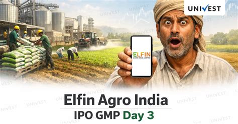 Elfin Agro India IPO GMP Day 3 Flat | Live Updates