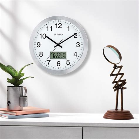 Buy Online Titan Metallic Anadigi Wall Clock with Digital Display - 30 ...
