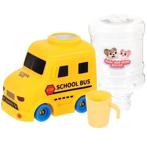 2 in 1 Water Dispenser Toy for Kids - Bus Vehicle Themed Simulation To ...