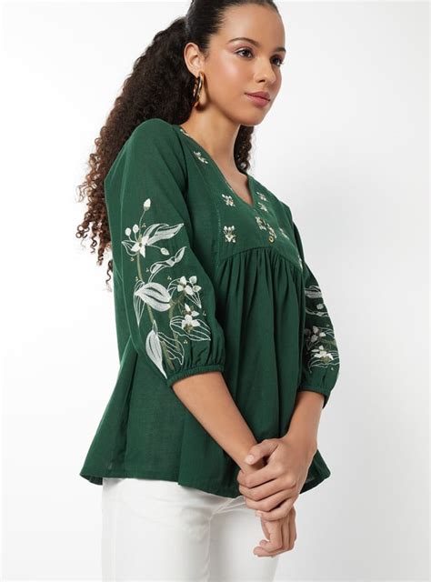 Buy Women Embroidered A-line Tunic Online at just Rs. 799.0 ...