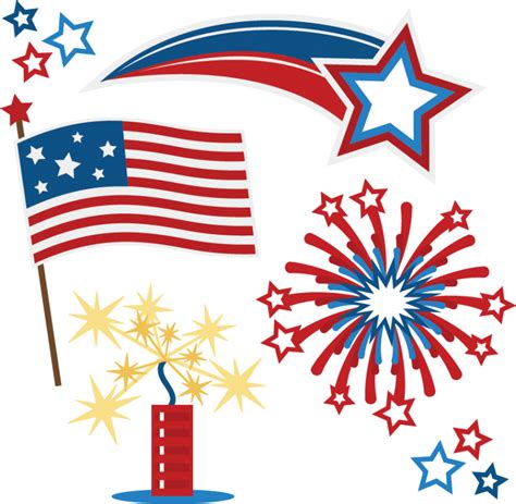 Celebrate with 4th of July Fireworks Clipart - Free Download