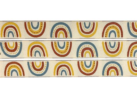 Webband Boho Regenbogen rohweiß | Eigenproduktion - kaufen