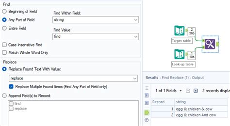 Alteryx Table Tool 的图像结果