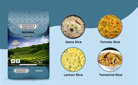 Heaven's Harvest Rozana Basmati Rice | 1 KG : Amazon.in: Grocery ...