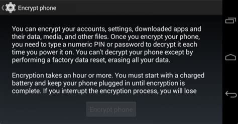 Enable Encryption in Android 的图像结果