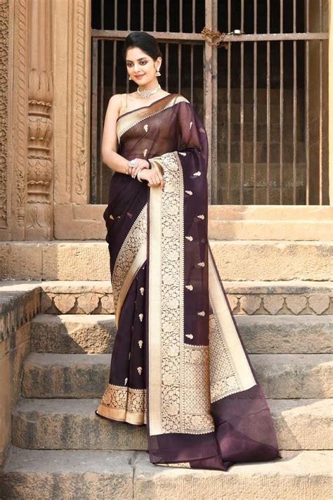 Pure Kora Organza Banarasi handloom Silk Saree – Rasm By Muskaan