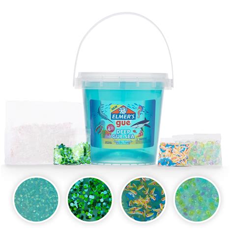 Buy Elmer’s Gue Pre-Made Slime, Deep Gue Sea, Blue Clear Slime ...