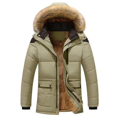 KaLI_store Men's Winter Parka Jackets for Men Fashion Mens Parka Jacket ...