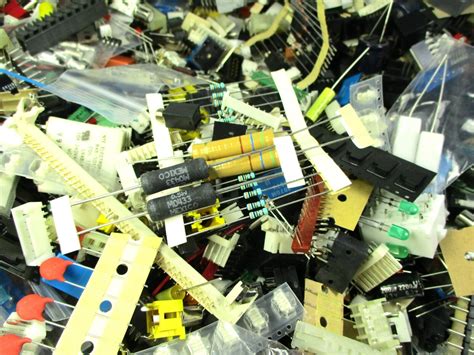 Buy 15 oz- Electronic Assortment- Capacitors Resistors Molex Relays LED ...