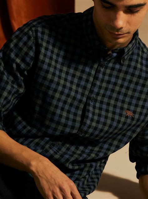 Buy Aqua Marine Shirt | Casual Blue Check Shirt for Men Online | Andamen