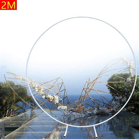 Buy DNYSYSJ 2m Wedding Arch Backdrop, Metal Round Arch Stand, Modern ...