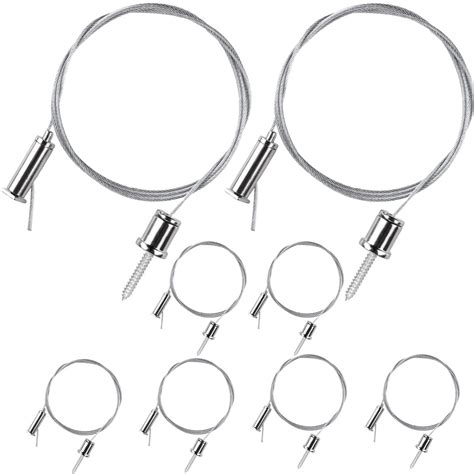 KAKA LIGHT Ceiling Hanging Wire Cable Kit, 4 Sets Wire Cable Hanging ...