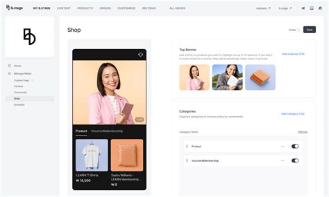 b.stage | Content and media