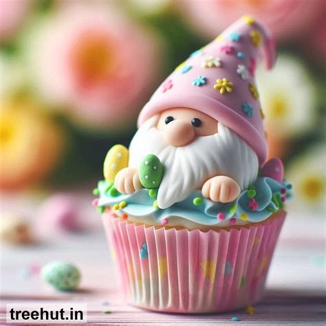 Easter Gnome Cupcake Decoration Ideas, Mini Cake Ideas