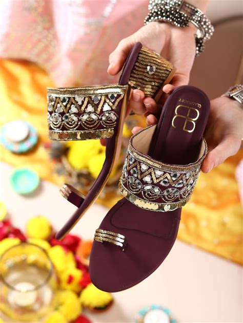 Sharab Kolhapuri Chappal with Heels