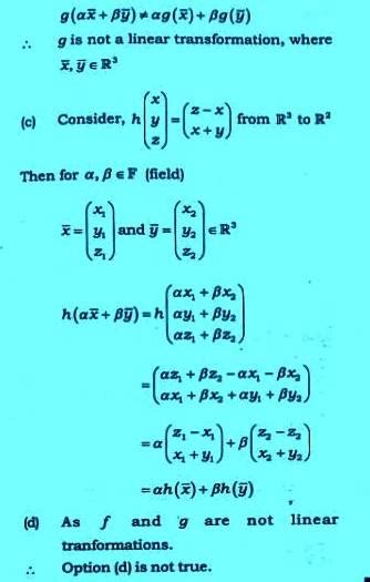 June 2015 (3 marks)] which of the following is a linear transformation ...