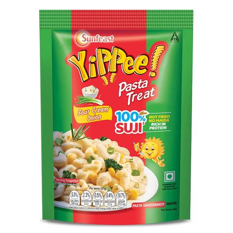 Sunfeast Yippee! Pasta Treat | Sour Cream Onion | Soft & Creamy Pasta ...